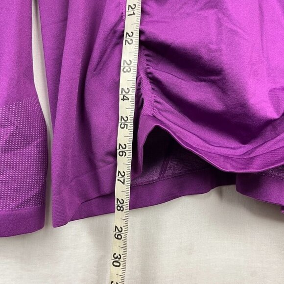 Title Nine Seamless Base Layer 2 Piece Set Womens XL Athletic Nylon Ruched Gym - Picture 9 of 16